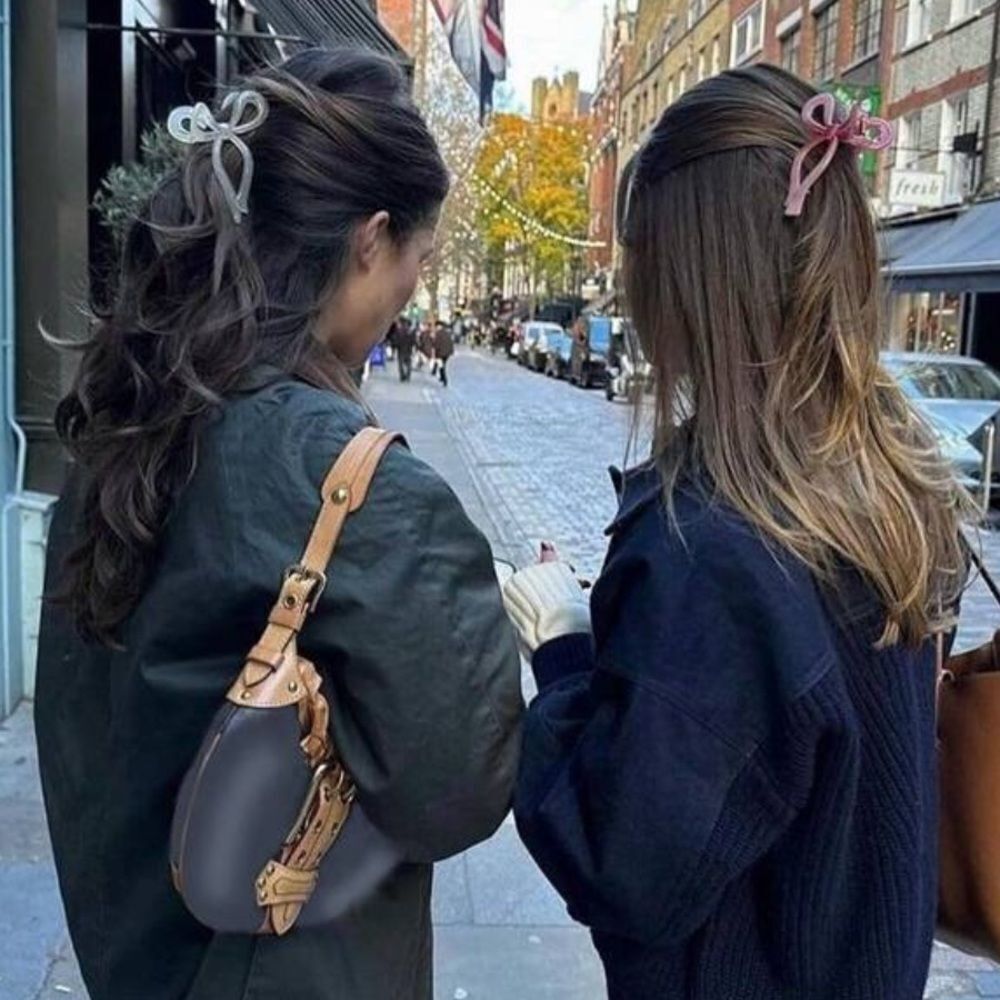 Clear Hair bow Claw Clip A1254